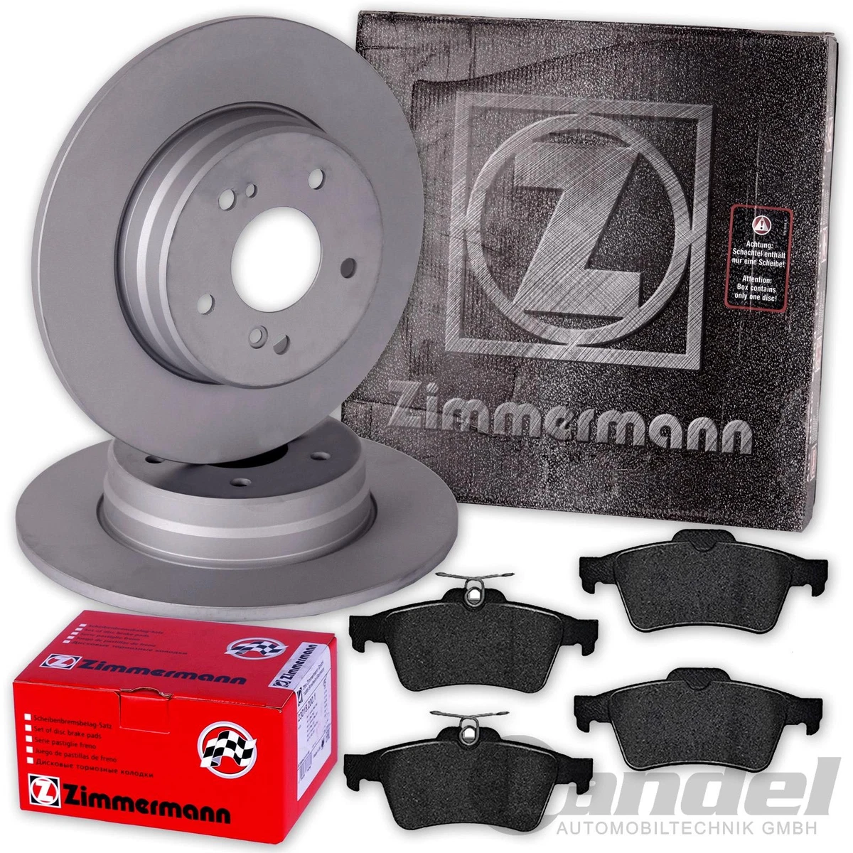 Гальмівні диски та колодки Zimmermann для VW TRANSPORTER T5: безпека та якість